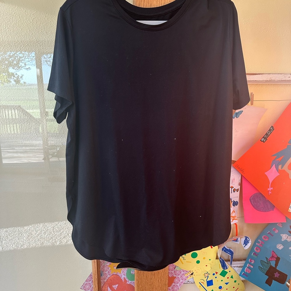 Skechers Black Oversized Relaxed Short Sleeve Tee